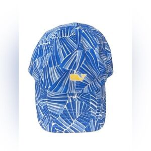 Vineyard Vines Hat Blue Tropical Leaves Print‎ Baseball Cap Adult